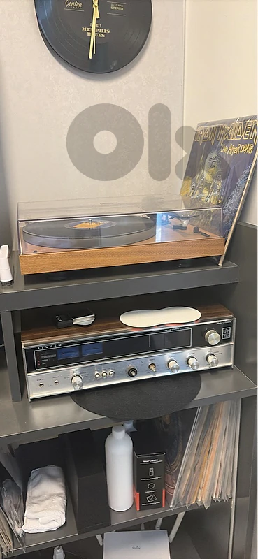 full vintage turntable set