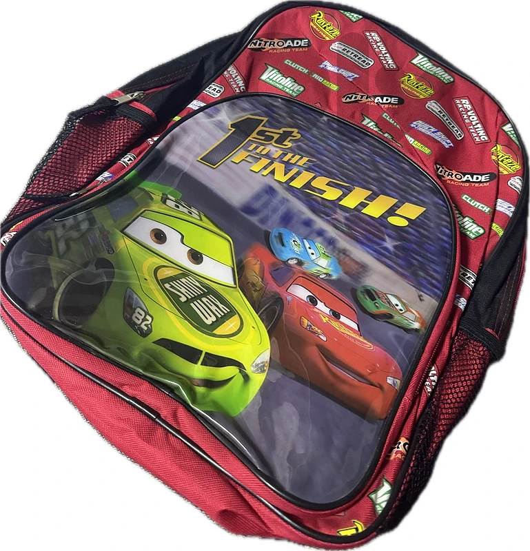 Disney Pixar Cars Kids School Backpack – Red – Good Condition