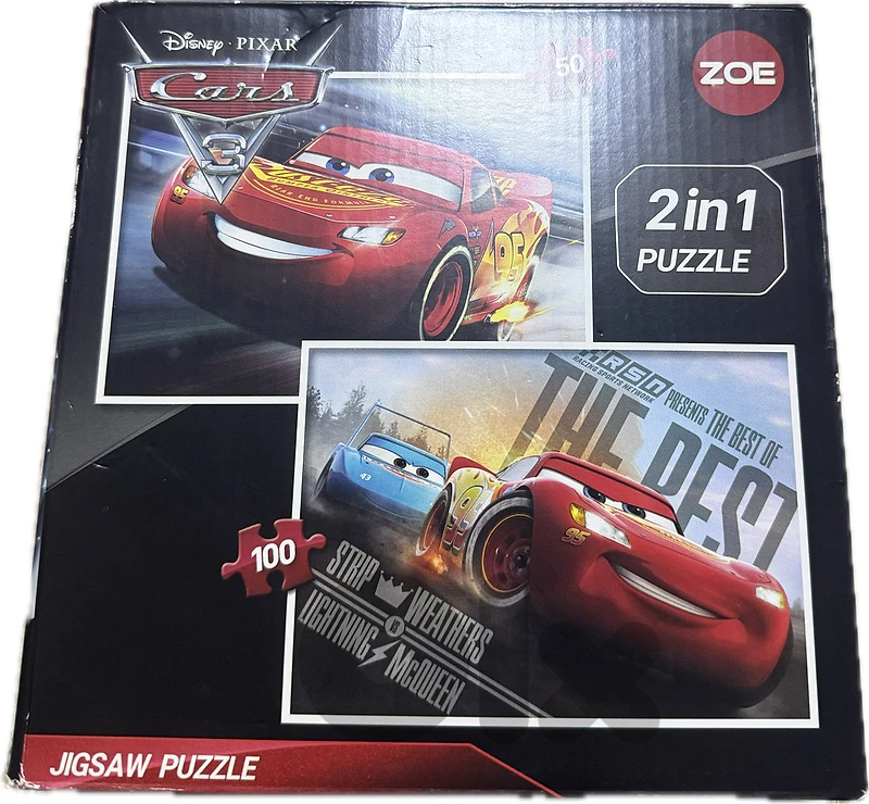 Disney Cars 3 — 2-in-1 Jigsaw Puzzle (50 & 100 Pieces)