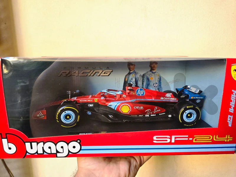 SF24 BBURAGO 1/18 SCALE MIAMI GP LIVERY