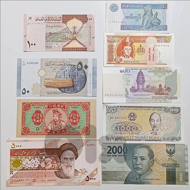 9 عملات آسيوية أنسر مشكل