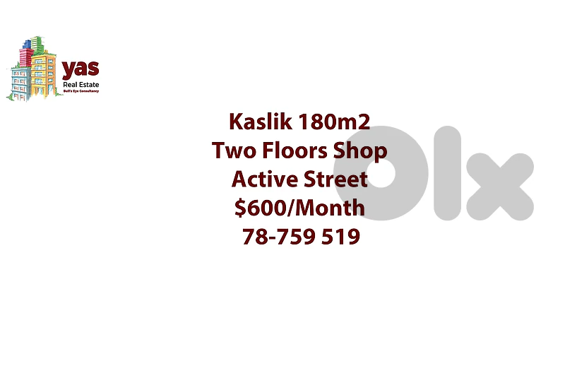 Kaslik 180m2 | Shop For Rent | Active Street | Ideal Investment | RH