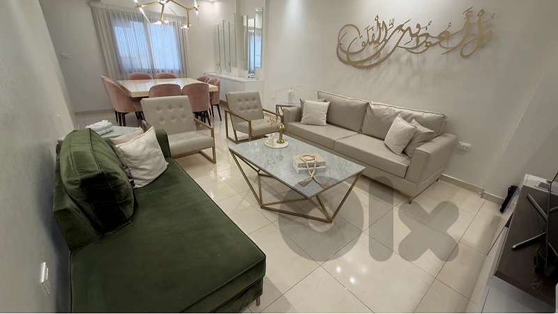 living room with set of table
