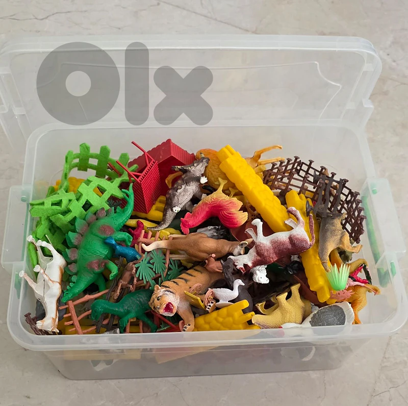 farm animals and dinosaurs