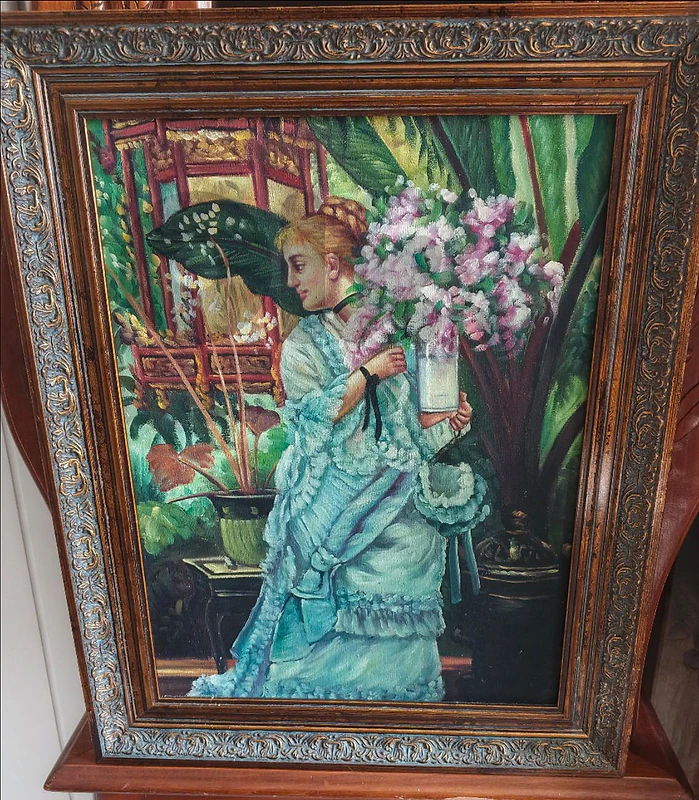 framed hand-painted reproduction نسخة أو إعادة رسم يدويّة مؤطّرة