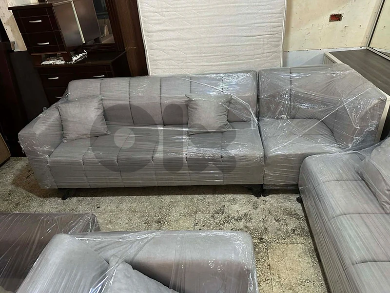 اوضة قعدة زاوية شغل توصاية خشب شوح اسفنج إكسترا قماش تركي جديدة