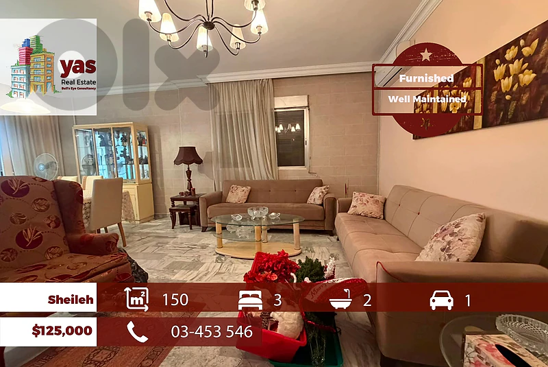 Sheileh 150m2 | Furnished | Calm Area | Open View | Catch | EL