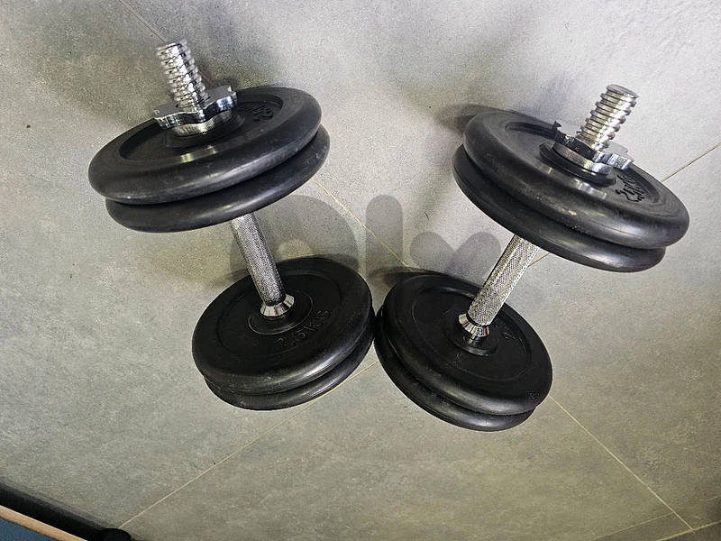 Dumbells 12 KG Rubber weigths