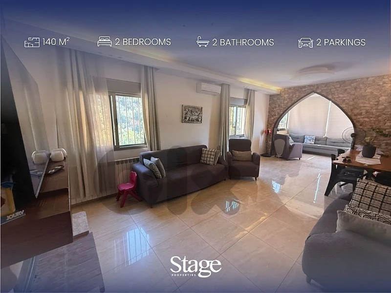 Cozy Mountain View Apartment for Sale in Bsaba, Baabda | 140 SQM |