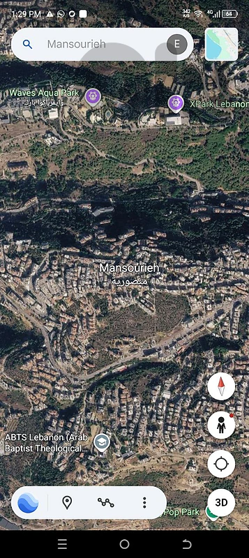 Mansourieh land 1000 meters panoramic view for sale