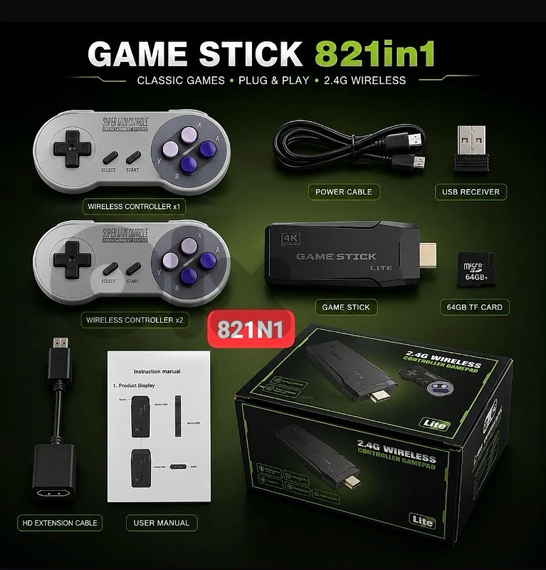 GAME STICK 821in1