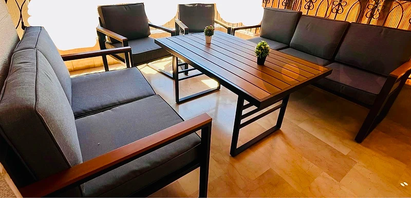 Outdoor Aluminum Furniture Set 4pcs