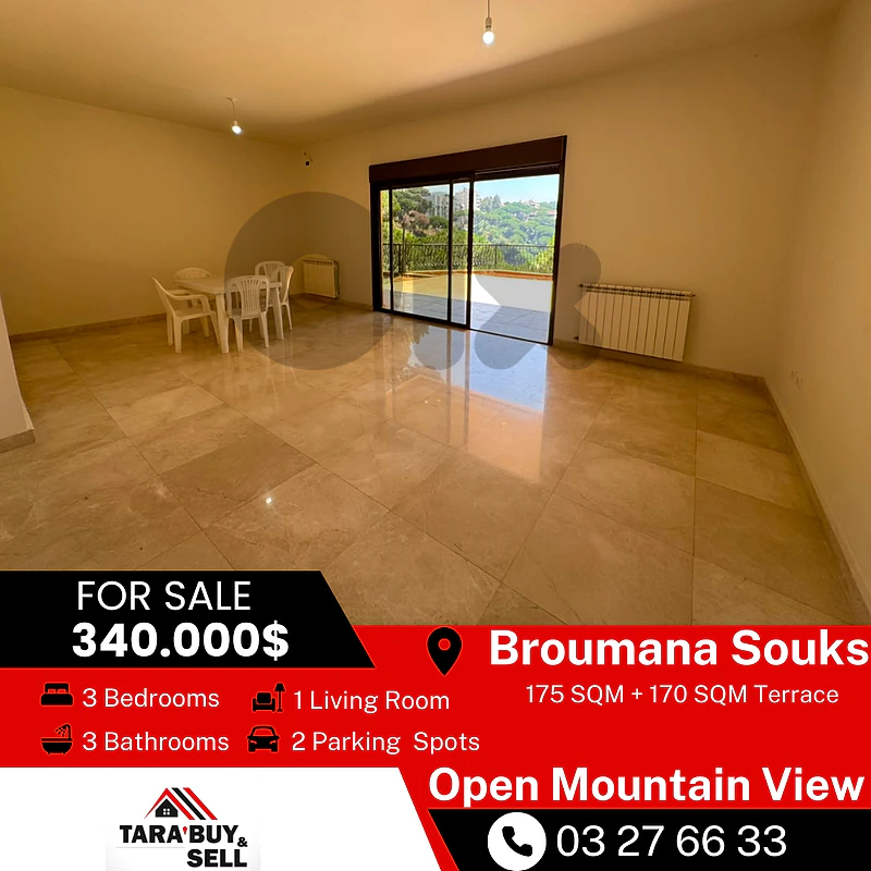 Apartment for sale 230m in Broumana شقة للبيع230م  في برمانا