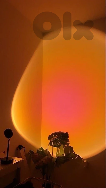 sunset lamp , لمبة الوان