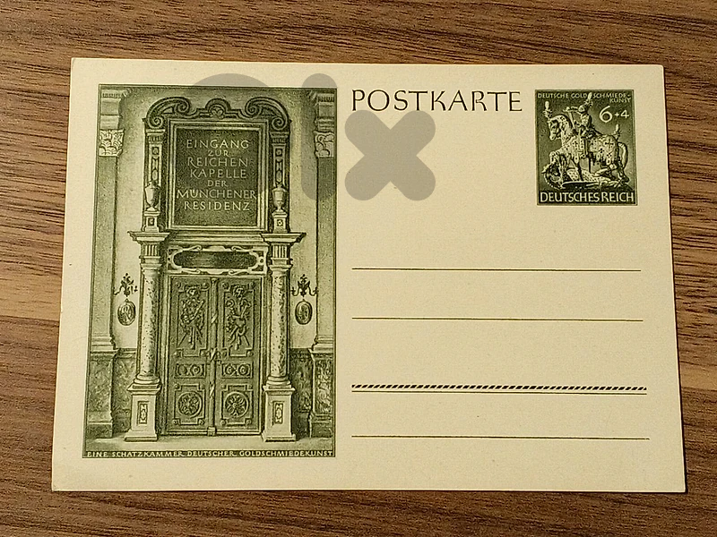 German Reich Postal Card بطاقة بريدية أصلية من الرايخ الألماني