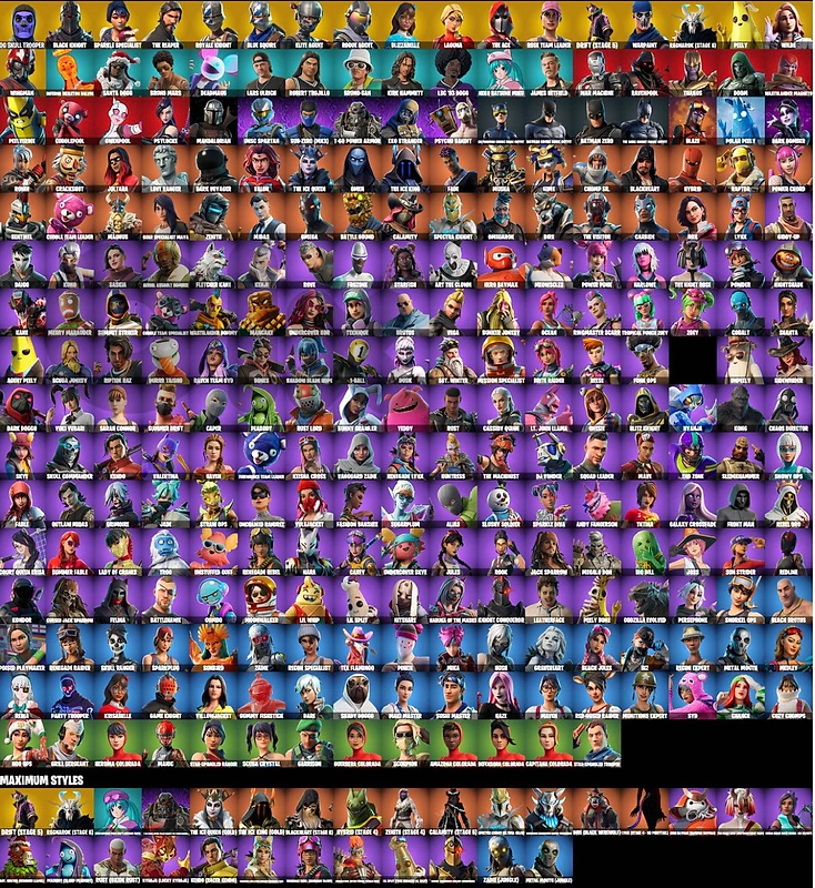 fortnite account og skull trooper black knight