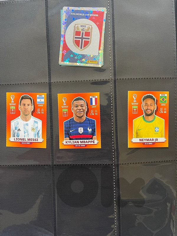 Messi Mbappe Neymar Panini 2022