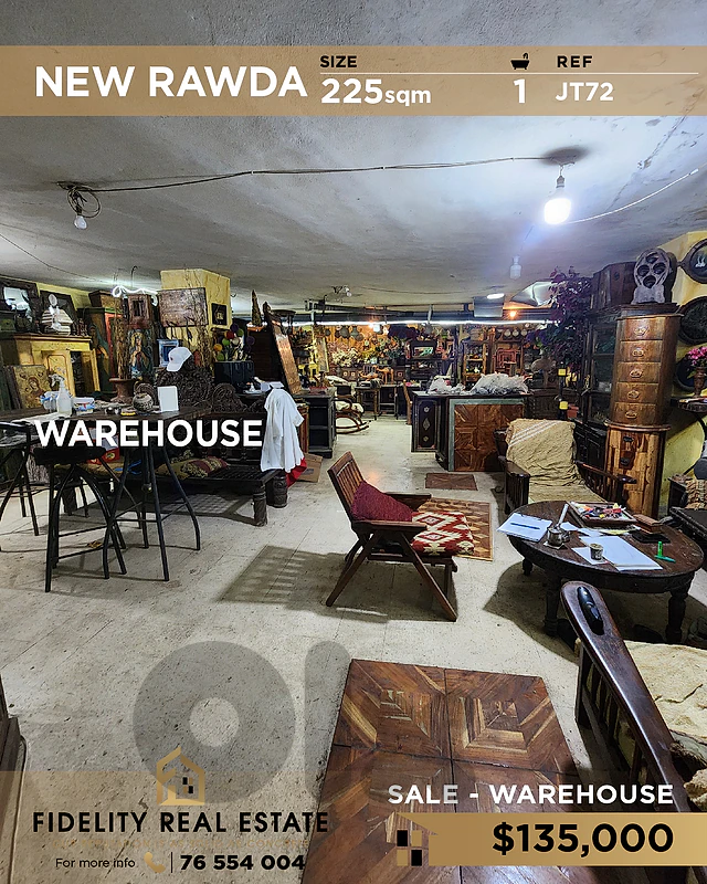 Warehouse for sale in new Rawda JT72 مستودع  للبيع في نيو روضة