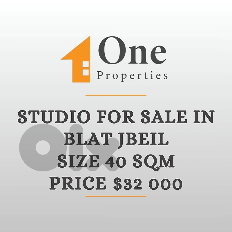 STUDIO APARTMENT FOR SALE IN BLAT JBEIL