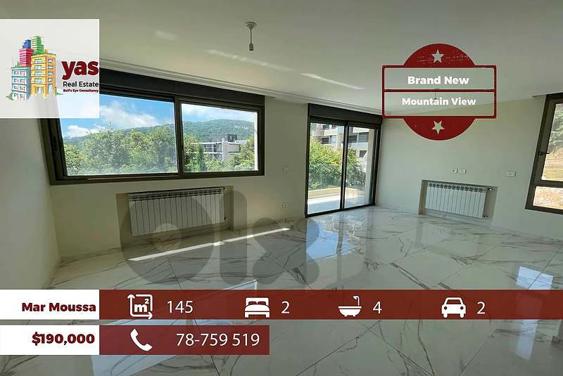 Mar Moussa 145m2 | Brand New | Mountain View | Catch | TCH