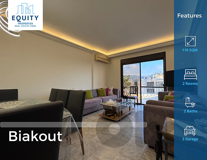 110 SQM Apartment For Sale In Biakout شقة للبيع #RH561214