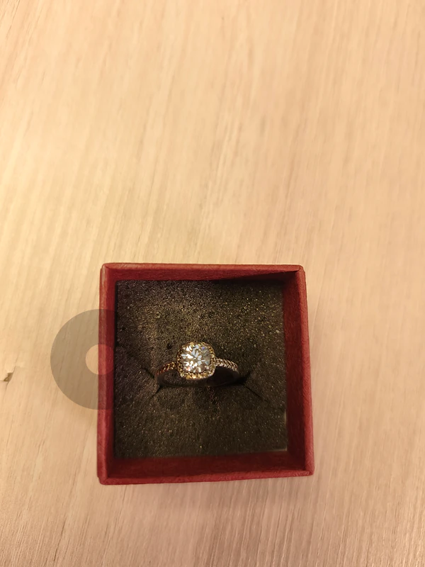 1 Carat Moissanite Ring 925 Sterling Silver – GRA Certified