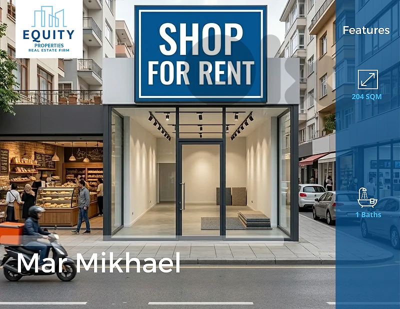 204 SQM Shop For Rent In MAr Mikhael Prime Location #JZ56424