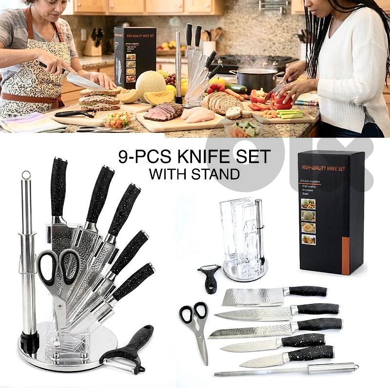 Knife Set With Stand