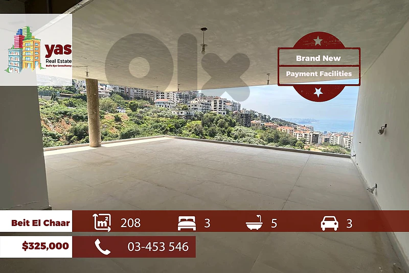 Beit El Chaar 208m2 | Brand New | Installment available | VIew | JB