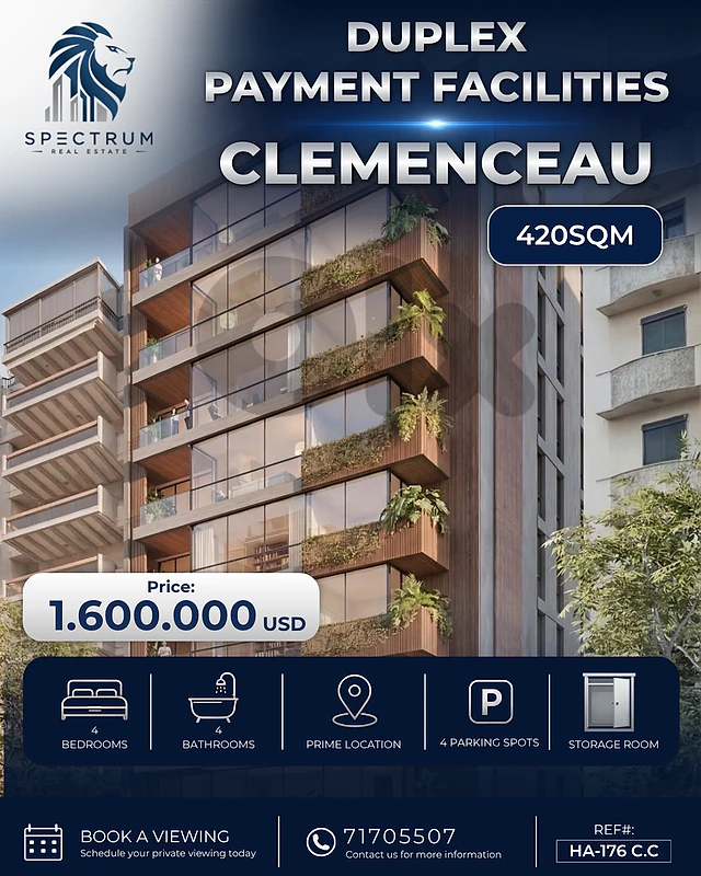 PAYMENT FACILITIES ! DUPLEX IN CLEMENCEAU PRIME | 420SQ | HA-176 C.C