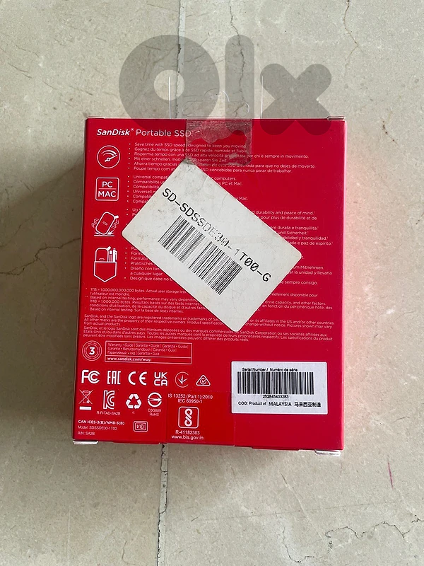 SanDisk SDSSDE30 1TB Portable SSD