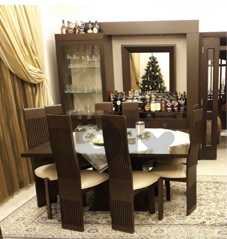 Oak massif wood table , 10 chairs jouz with dresoir