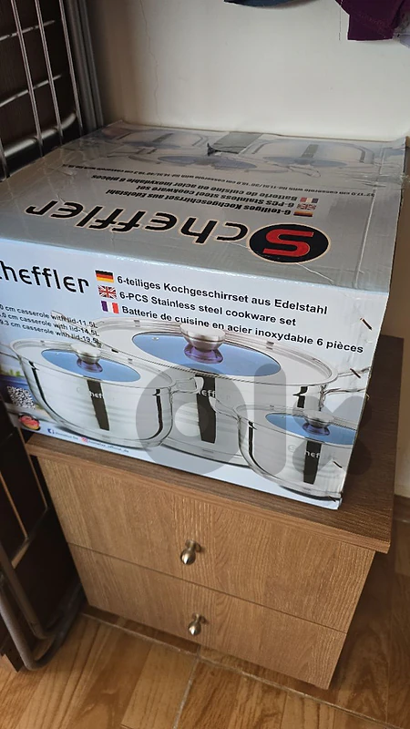 scheffler stainless steel pot set