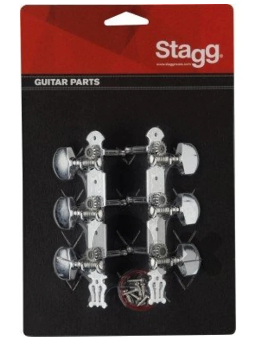 Stagg SP-MHCL-STD 3-3 Classical Machine Heads (Chrome)