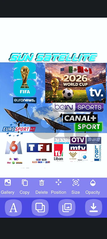 SATELLITE - FR-x99 FIFA World Cup 2026 sports channels