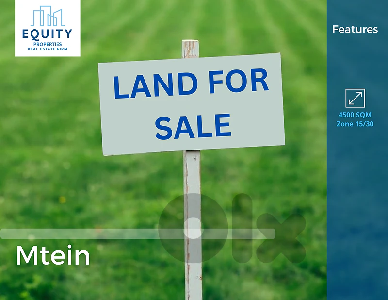 4500 SQM Land For Sale In Mtein #CK57136
