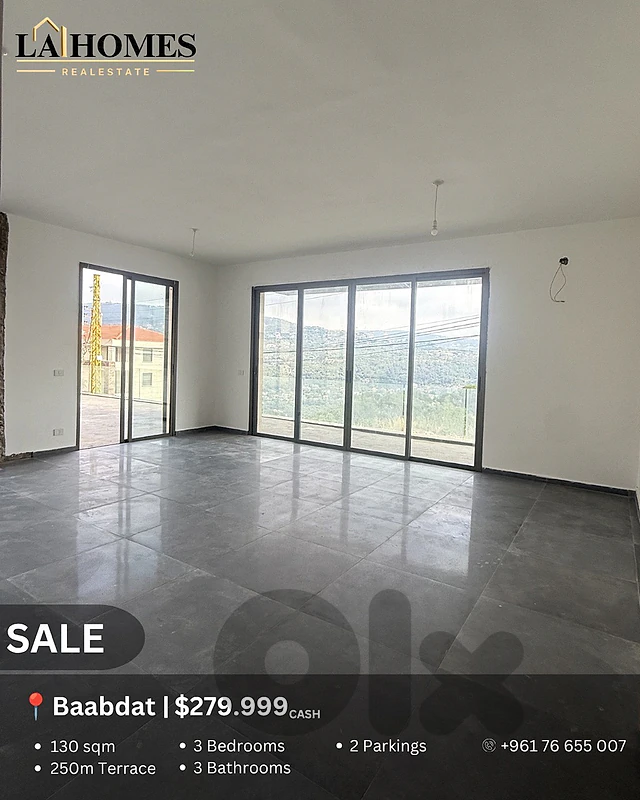 apartment for sale in baabdat شقة للبيع في بعبدات