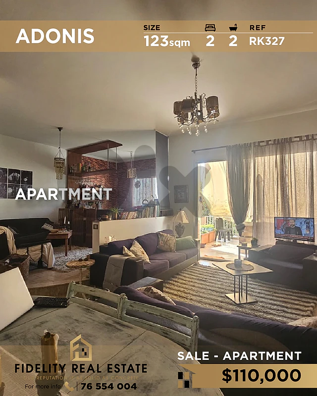 Apartment for sale in Adonis RK327 شقة للبيع في أدونيس