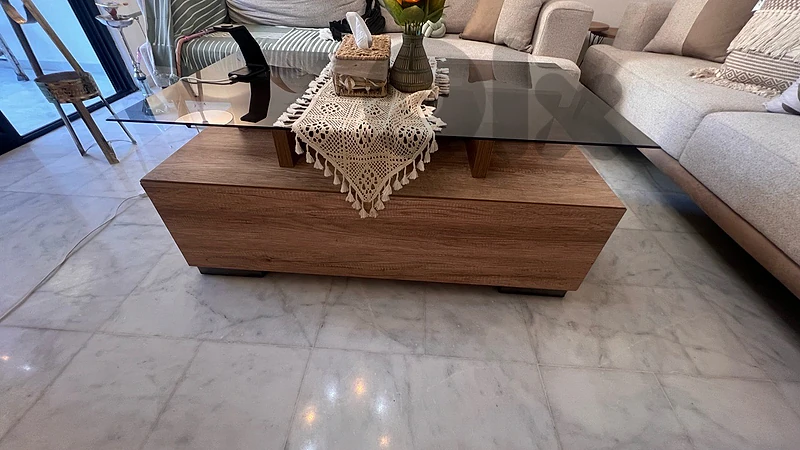 center table used for 4 month super clean