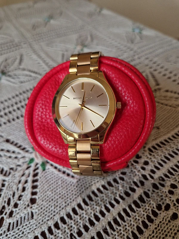 ✨ Michael Kors Runway MK3493 Lady's Watch – Gold & Pink ✨