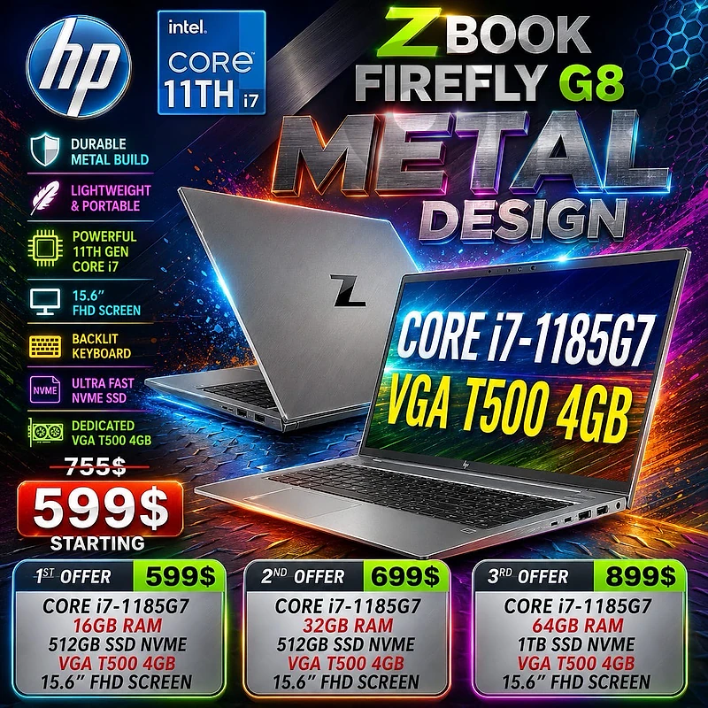 HP ZBook Firefly 15 G8 i7-1185G7 15.6-inch Workstation Laptop