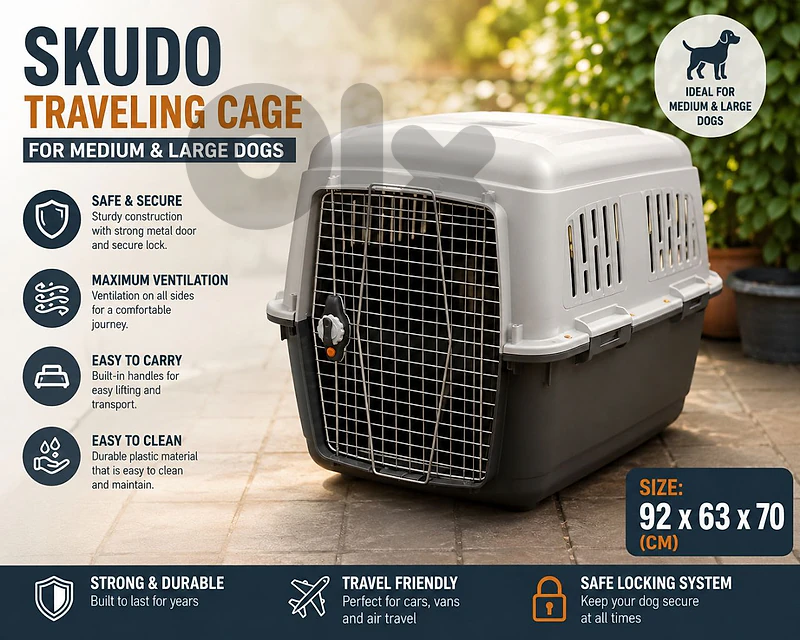Skudo traveling cage