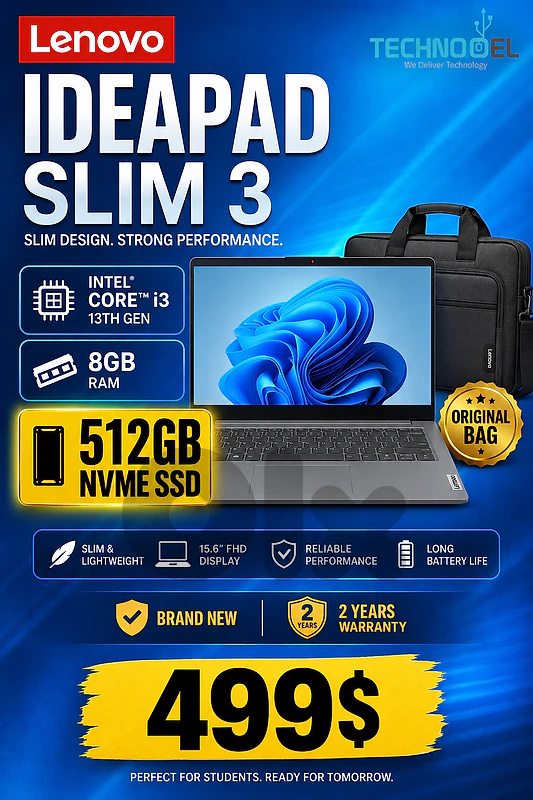 Lenovo NEW I3 13th/8GB/512GB
