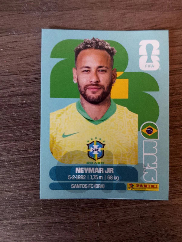 neymar world cup sticker 2026