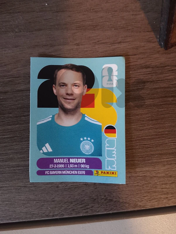 Manuel neuer panini card 2026