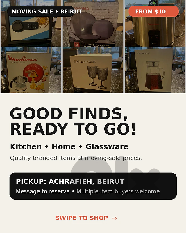 🏡 MOVING SALE — ACHRAFIEH, BEIRUT ✨
