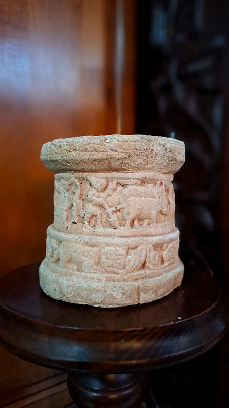 Rare Ancient-Style Hand-Carved Stone Vessel
