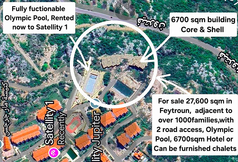 27,600 sqm Land for sale in Faitroun / Pool / Prime 6,700 sqm Resort