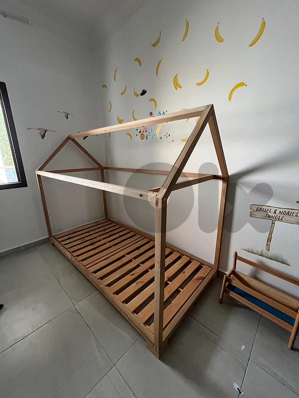 Solid wood Montessori bed $150
