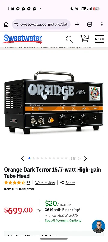 new all tube guitar head amplifier